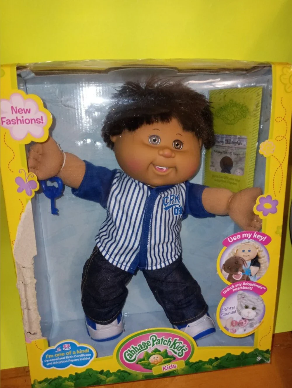 Cabbage Patch Kids Boy Doll Adoptimals Cpk RARE
